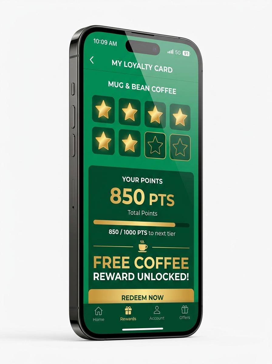 Digital Loyalty Stamp Card